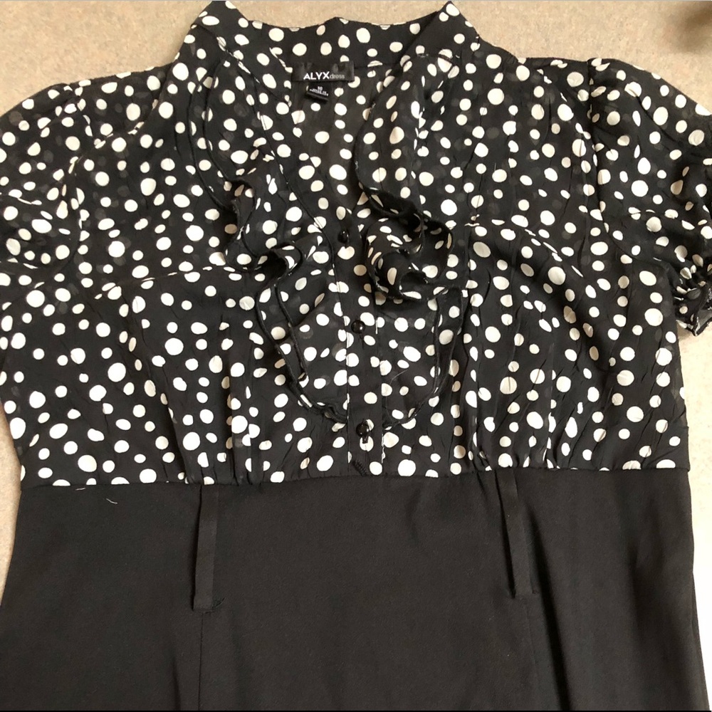 Black and White Women’s dress, polka dots
